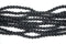 Black Lava Gemstone Beads, 4mm, Round